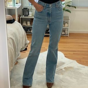 Levis Ribcage Boot-Cut Jean